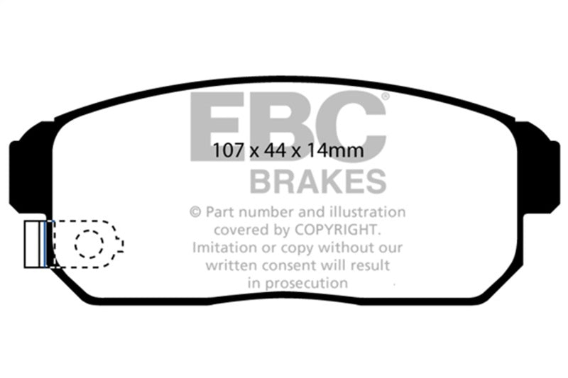 EBC 02-03 Infiniti G20 2.0 Greenstuff Rear Brake Pads-Brake Pads - Performance-Grocery Getter Performance