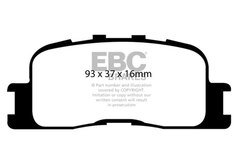EBC 02-03 Lexus ES300 3.0 Greenstuff Rear Brake Pads-Brake Pads - Performance-Grocery Getter Performance