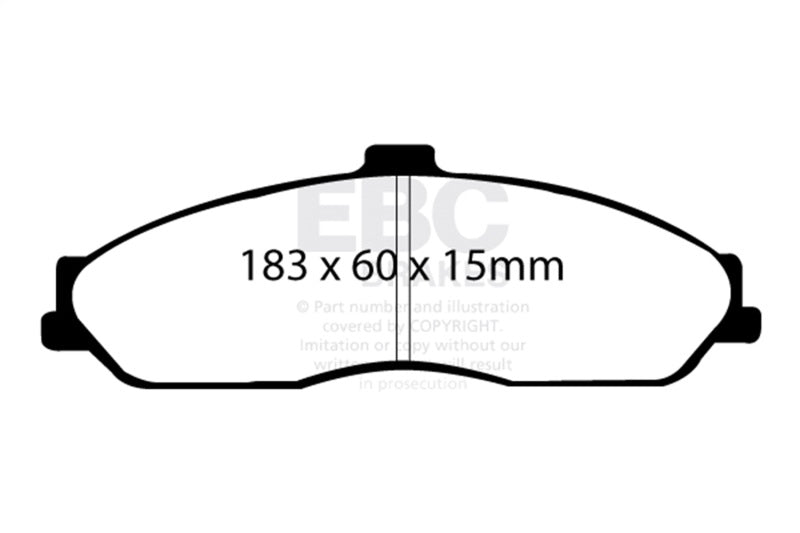 EBC 03-04 Cadillac XLR 4.6 Greenstuff Front Brake Pads-Brake Pads - Performance-Grocery Getter Performance