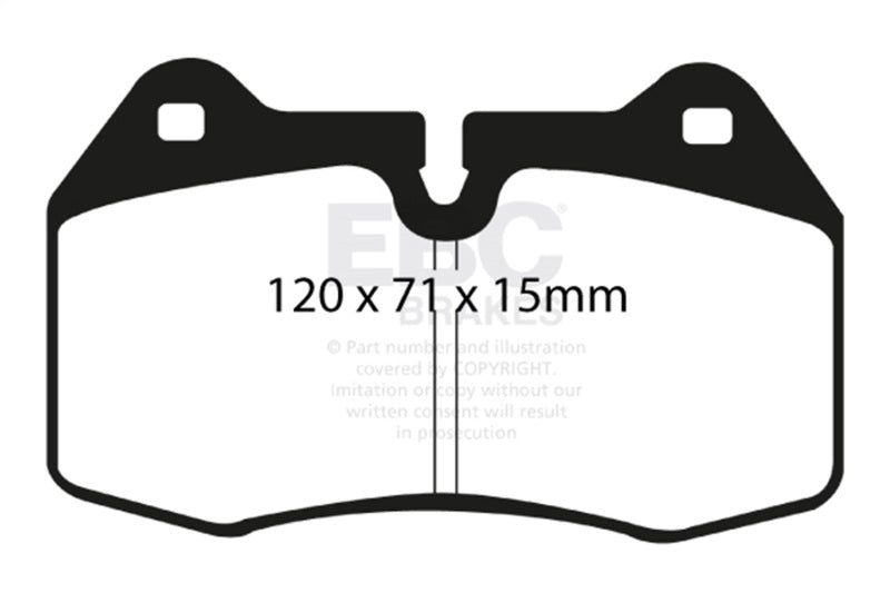 EBC 03-04 Infiniti G35 3.5 (Manual) (Brembo) Greenstuff Front Brake Pads-Brake Pads - Performance-Grocery Getter Performance