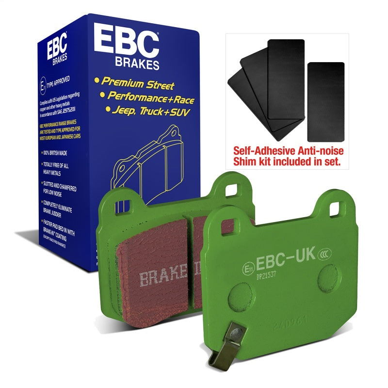 EBC 03-04 Infiniti G35 3.5 (Manual) (Brembo) Greenstuff Rear Brake Pads-Brake Pads - Performance-Grocery Getter Performance