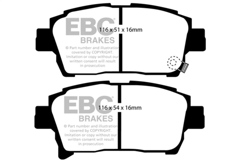 EBC 03-07 Scion XA 1.5 Greenstuff Front Brake Pads-Brake Pads - Performance-Grocery Getter Performance