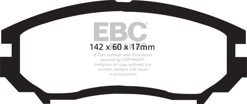 EBC 04-06 Hyundai Tiburon 2.7 6 speed Greenstuff Front Brake Pads-Brake Pads - Performance-Grocery Getter Performance