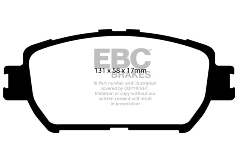 EBC 06-07 Lexus GS300 3.0 Greenstuff Front Brake Pads-Brake Pads - Performance-Grocery Getter Performance