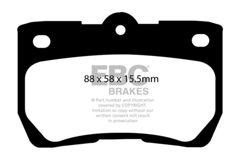 EBC 06-07 Lexus GS300 3.0 Greenstuff Rear Brake Pads-Brake Pads - Performance-Grocery Getter Performance