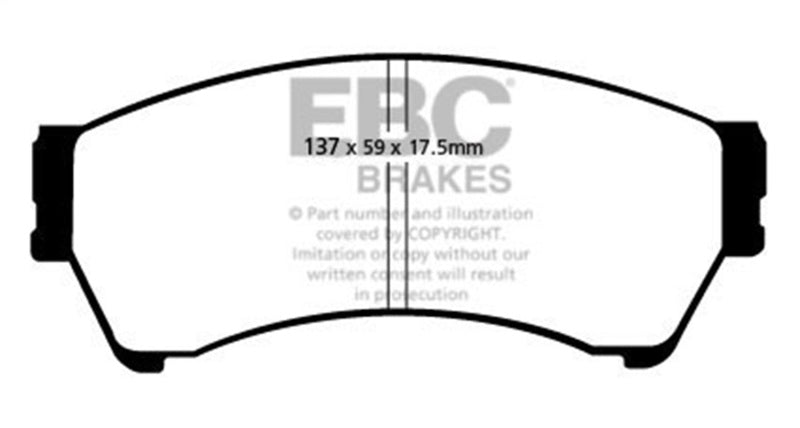 EBC 06-07 Mazda 6 2.3 Greenstuff Front Brake Pads-Brake Pads - Performance-Grocery Getter Performance