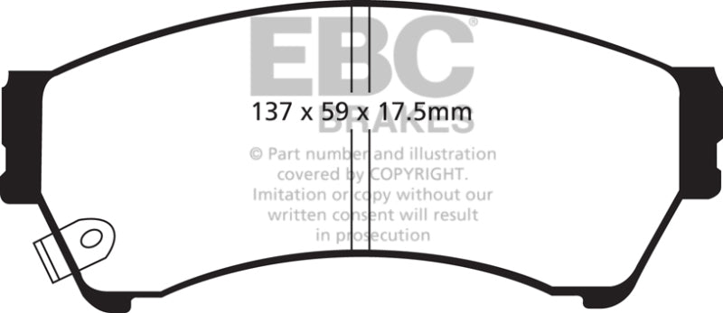 EBC 06-09 Ford Fusion 2.3 Greenstuff Front Brake Pads-Brake Pads - Performance-Grocery Getter Performance