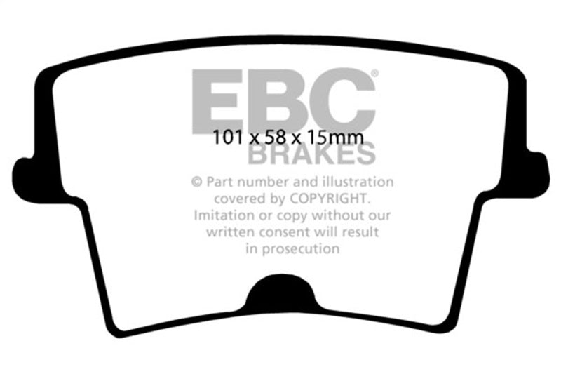 EBC 06-10 Chrysler 300 Limited 3.5 4WD Greenstuff Rear Brake Pads-Brake Pads - Performance-Grocery Getter Performance