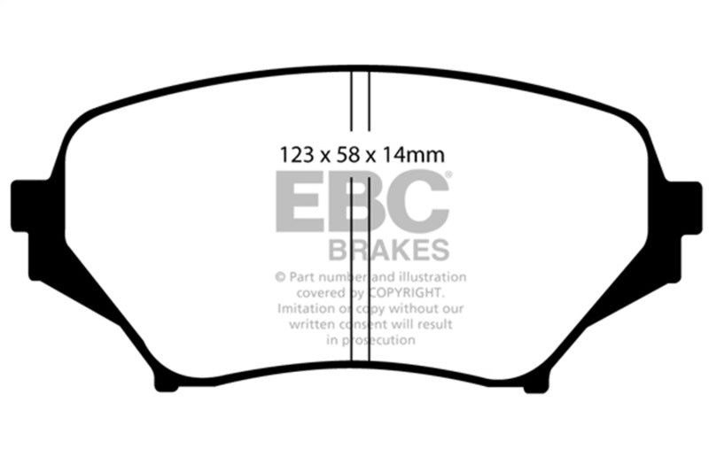 EBC 06-15 Mazda Miata MX5 2.0 Greenstuff Front Brake Pads-Brake Pads - Performance-Grocery Getter Performance