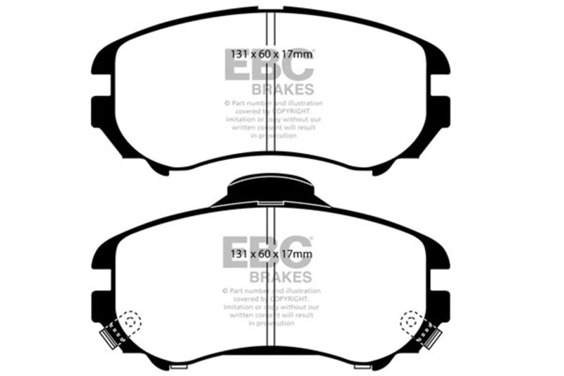 EBC 07-08 Hyundai Elantra 2.0 Greenstuff Front Brake Pads-Brake Pads - Performance-Grocery Getter Performance