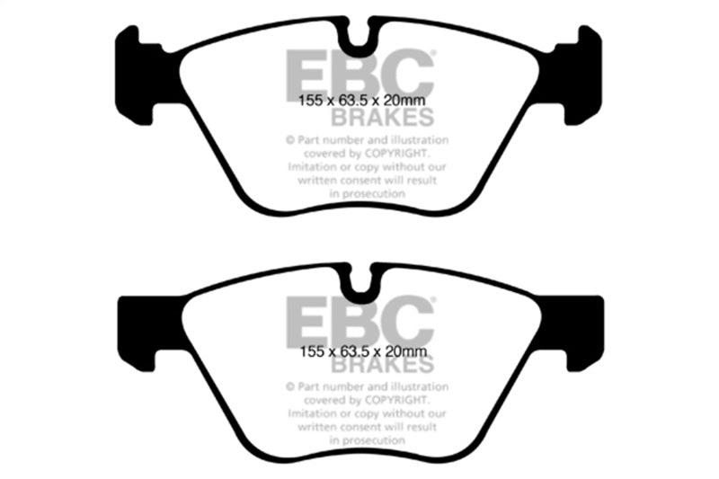 EBC 08-10 BMW 128 3.0 Greenstuff Front Brake Pads-Brake Pads - Performance-Grocery Getter Performance
