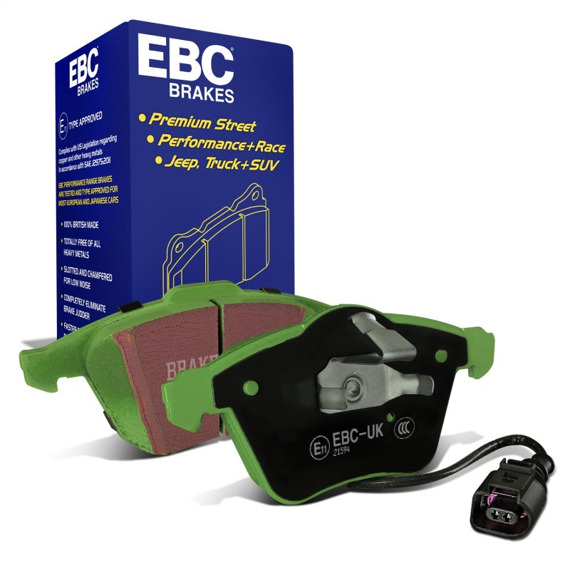 EBC 08-11 Volkswagen CC 3.6 Greenstuff Front Brake Pads-Brake Pads - Performance-Grocery Getter Performance
