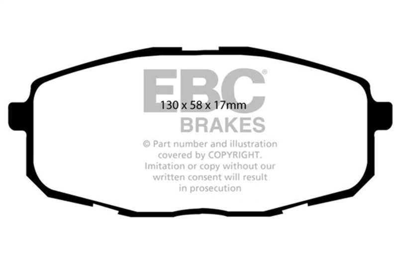 EBC 09-12 Hyundai Elantra 2.0 Touring Greenstuff Front Brake Pads-Brake Pads - Performance-Grocery Getter Performance