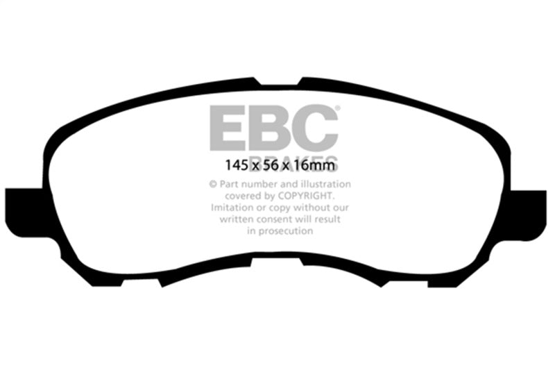 EBC 11-14 Chrysler 200 2.4 Greenstuff Front Brake Pads-Brake Pads - Performance-Grocery Getter Performance