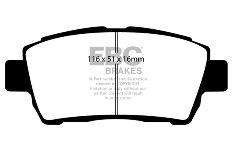 EBC 11-15 Scion IQ 1.3 Greenstuff Front Brake Pads-Brake Pads - Performance-Grocery Getter Performance