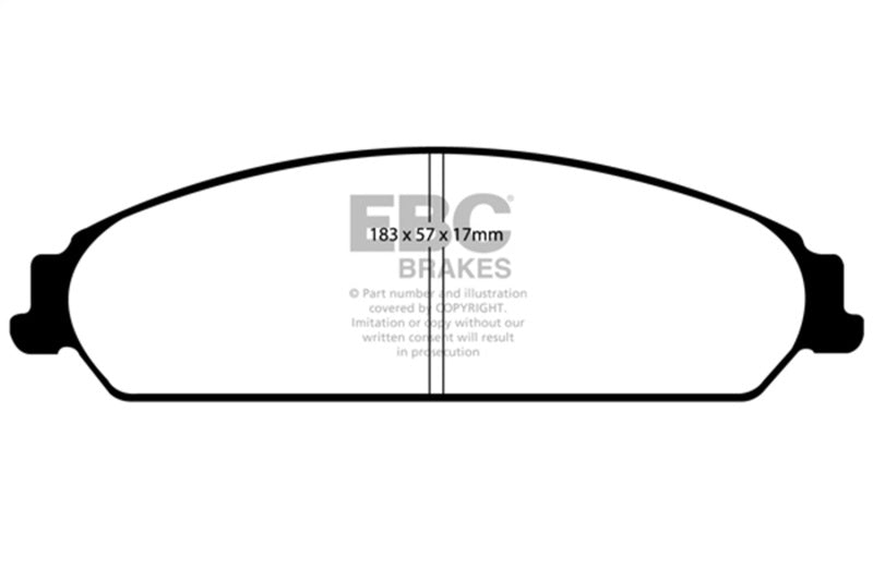 EBC 13-14 Chrysler 200 3.6 Greenstuff Front Brake Pads-Brake Pads - Performance-Grocery Getter Performance