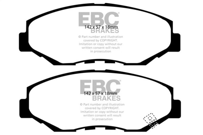 EBC 13-15 Acura ILX 1.5 Hybrid Greenstuff Front Brake Pads-Brake Pads - Performance-Grocery Getter Performance