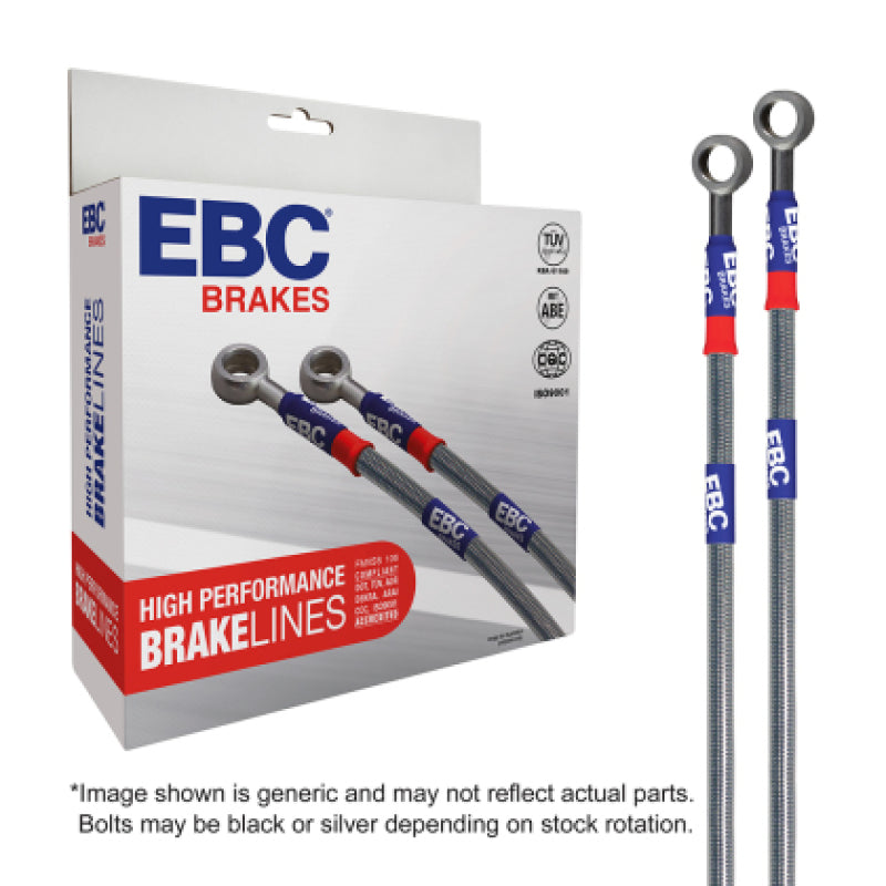 EBC 2013 Chevrolet Corvette (C6) 6.2L Stainless Steel Brake Line Kit-Brake Line Kits-Grocery Getter Performance
