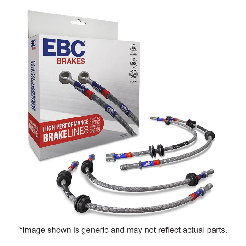EBC 2016+ Mazda Miata MX5 2.0L Stainless Steel Brake Line Kit-Brake Line Kits-Grocery Getter Performance
