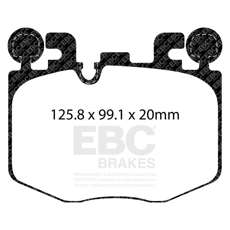 EBC 22-24 Toyota GR Supra RP-X Race Front Brake Pads-Brake Pads - Racing-Grocery Getter Performance