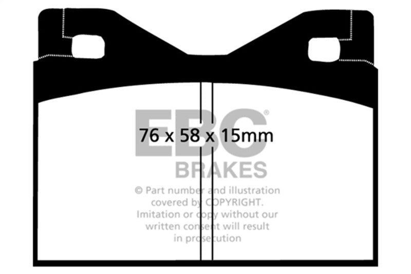 EBC 71-75 Ferrari 365 GTBB 4.4 Greenstuff Rear Brake Pads-Brake Pads - Performance-Grocery Getter Performance