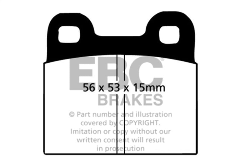 EBC 71-79 Volkswagen Beetle 1.3 (1300) Greenstuff Front Brake Pads-Brake Pads - Performance-Grocery Getter Performance