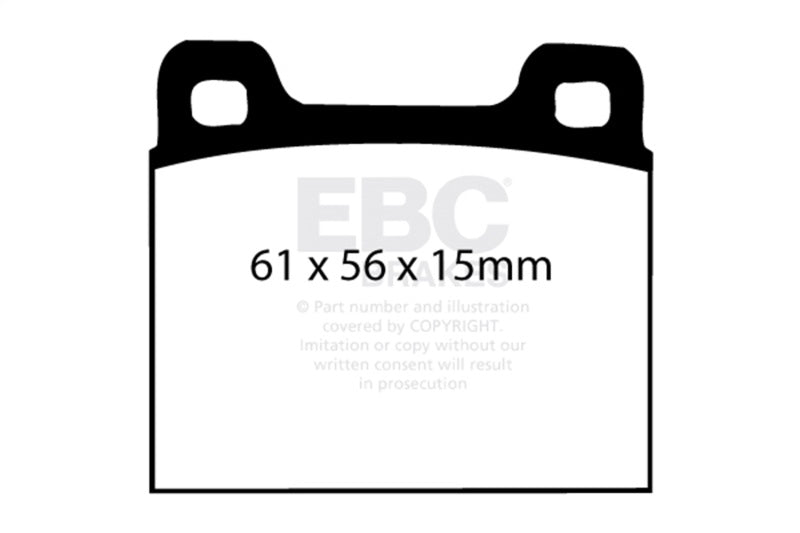 EBC 77-84 Alfa Romeo Alfasud 1.2 Greenstuff Front Brake Pads-Brake Pads - Performance-Grocery Getter Performance