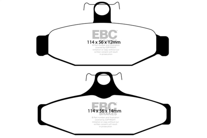 EBC 85-88 Chevrolet Camaro (3rd Gen) 2.8 (Performance Package) Greenstuff Rear Brake Pads-Brake Pads - Performance-Grocery Getter Performance