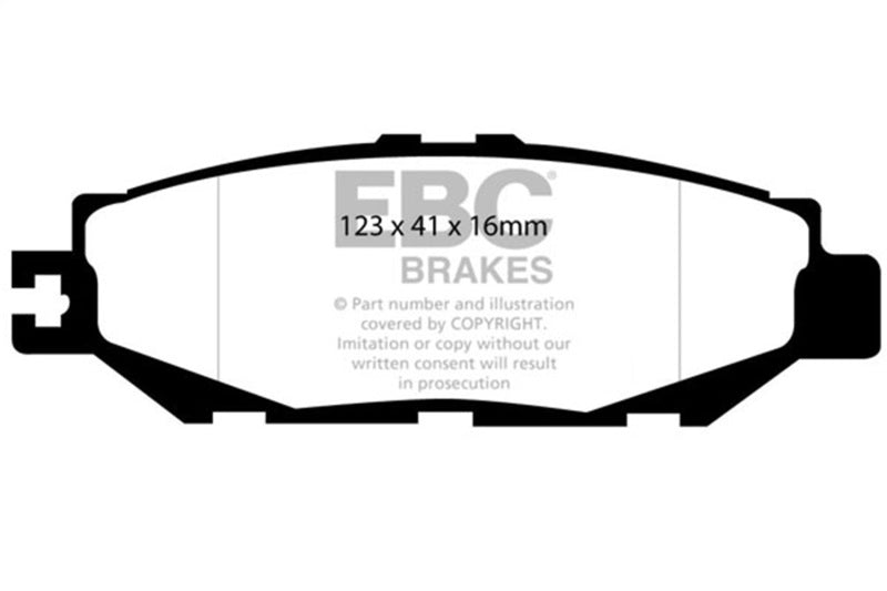 EBC 93-94 Lexus LS400 4.0 Greenstuff Rear Brake Pads-Brake Pads - Performance-Grocery Getter Performance
