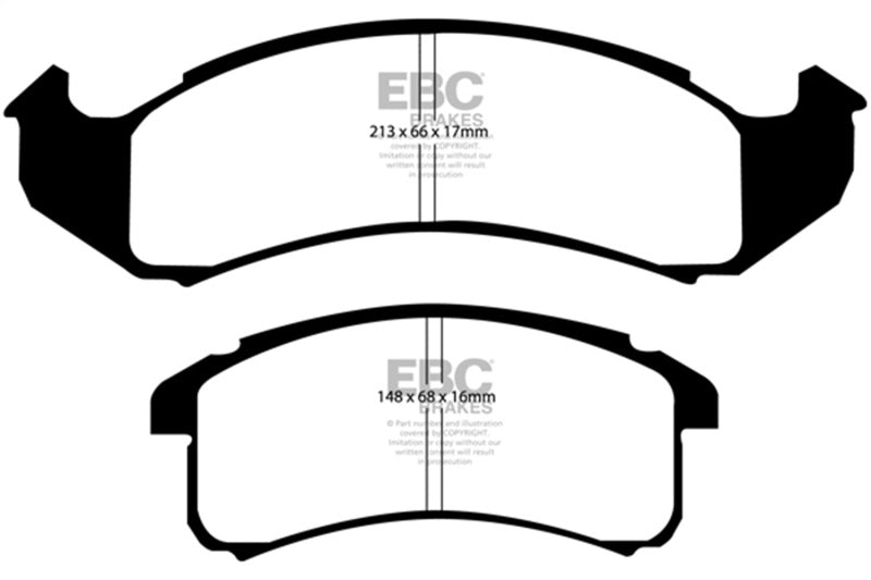 EBC 94-99 Buick Le Sabre (FWD) 3.8 Greenstuff Front Brake Pads-Brake Pads - Performance-Grocery Getter Performance
