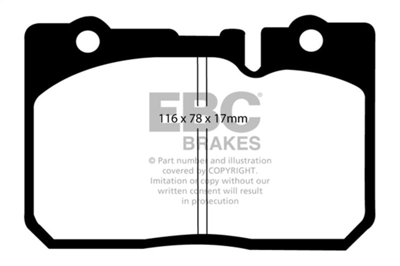 EBC 95-00 Lexus LS400 4.0 Greenstuff Front Brake Pads-Brake Pads - Performance-Grocery Getter Performance