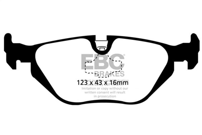 EBC 96-98 BMW Z3 1.9 Greenstuff Rear Brake Pads-Brake Pads - Performance-Grocery Getter Performance