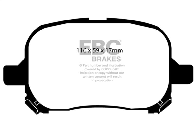 EBC 97-99 Lexus ES300 3.0 Greenstuff Front Brake Pads-Brake Pads - Performance-Grocery Getter Performance