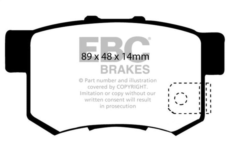 EBC 97 Acura CL 2.2 Greenstuff Rear Brake Pads-Brake Pads - Performance-Grocery Getter Performance