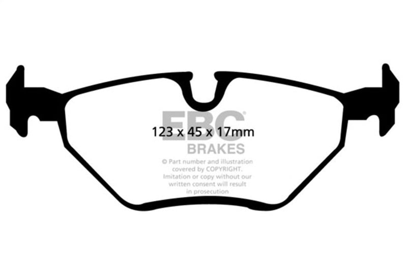 EBC 99-02 BMW Z3 2.5 Greenstuff Rear Brake Pads-Brake Pads - Performance-Grocery Getter Performance