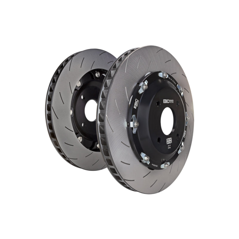 EBC Racing 06-13 Chevrolet Corvette C6 7.0L (Z06) SG-Racing Floating Conversion Rotors-Brake Rotors - 2 Piece-Grocery Getter Performance