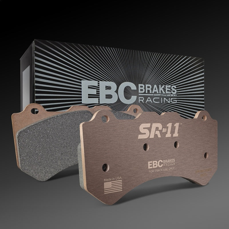 EBC Racing 06-13 Chevrolet Corvette Z06 (C6 w/Multi-Pad System) SR-11 Sintered Race Rear Brake Pads-Brake Pads - Racing-Grocery Getter Performance