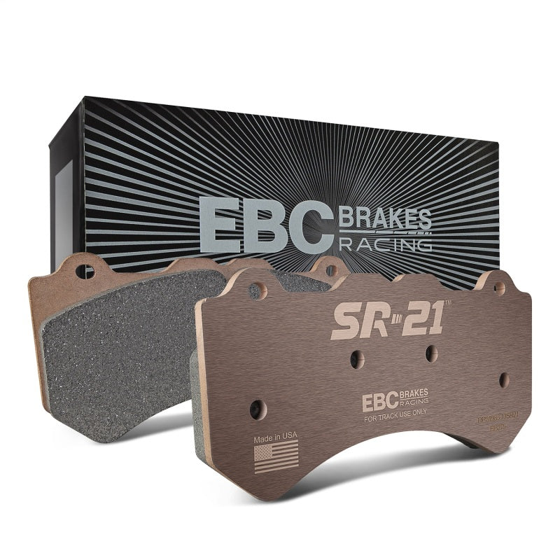 EBC Racing 06-13 Chevrolet Corvette Z06 (C6 w/Multi-Pad System) SR-21 Sintered Race Rear Brake Pads-Brake Pads - Racing-Grocery Getter Performance