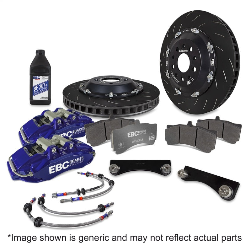 EBC Racing 07-13 BMW M3 (E90/E92/E82) Blue Apollo-6 Calipers 380mm Rotors Front Big Brake Kit-Big Brake Kits-Grocery Getter Performance