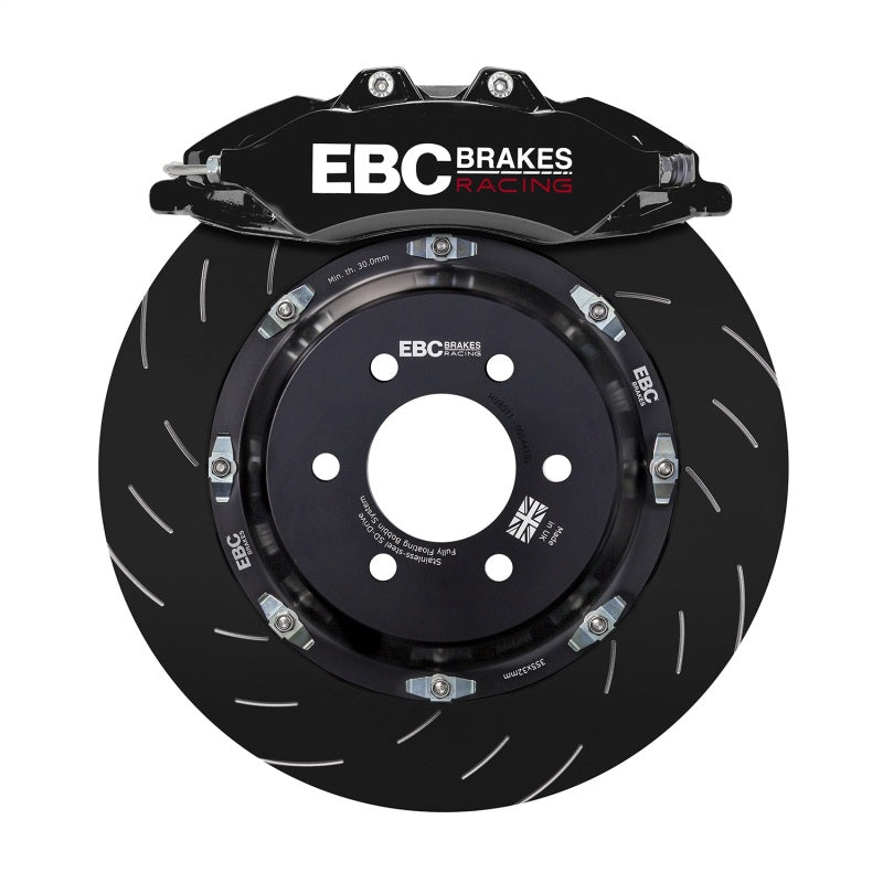 EBC Racing 13-22 Volkswagen Golf GTI MK7/MK8 2.0T Black Apollo-6 Front Right Caliper-Brake Calipers - Perf-Grocery Getter Performance