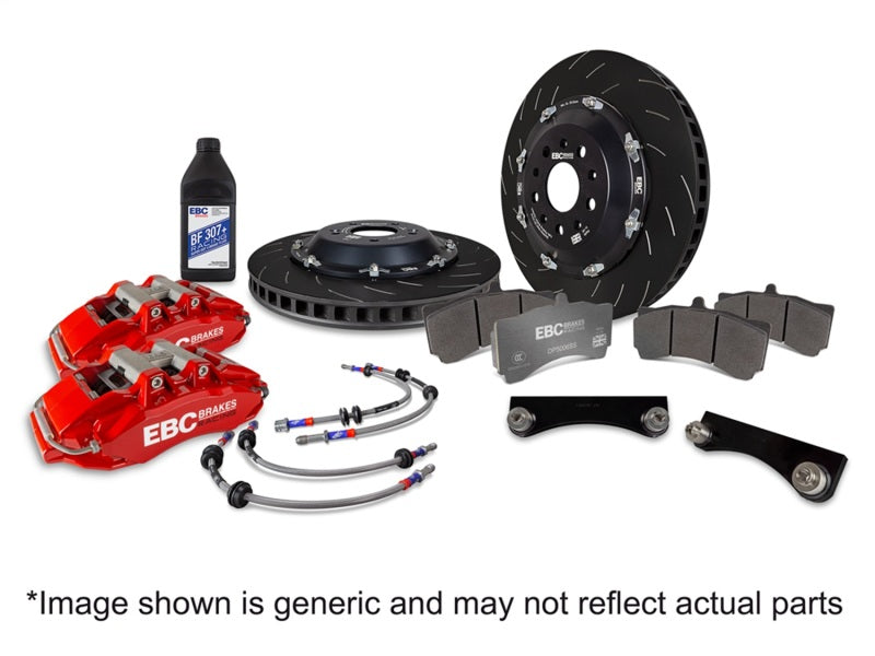 EBC Racing 14-19 BMW M3 F80/F82/F87 3.0T Blue Apollo-4 380mm Rotors Front Big Brake Kit-Big Brake Kits-Grocery Getter Performance