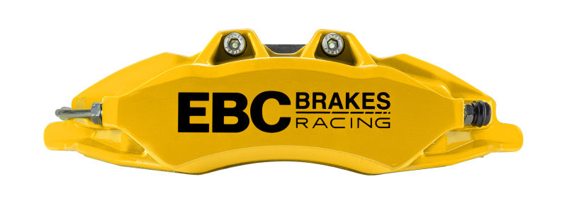 EBC Racing 17-21 Honda Civic Type-R (FK8) Yellow Apollo-6 Calipers 380mm Rotors Front Big Brake Kit-Big Brake Kits-Grocery Getter Performance