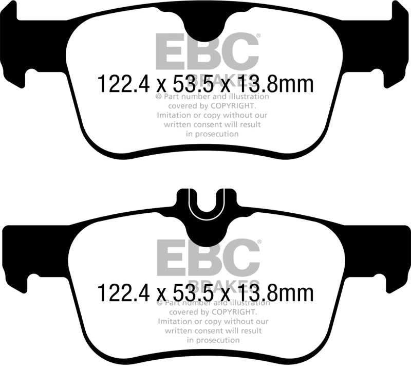 EBC Racing 17-24 Honda Civic Type-R RP-1 Race Rear Brake Pads-Brake Pads - Racing-Grocery Getter Performance