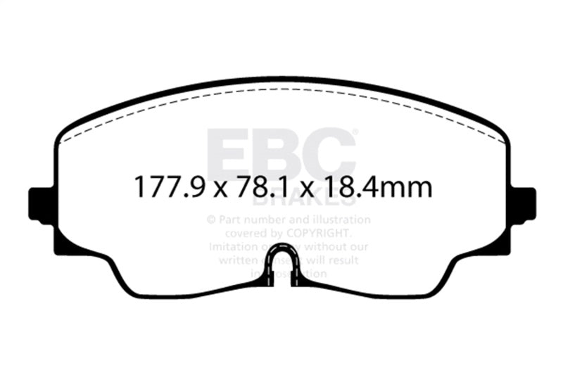 EBC Racing 20-24 Audi S3 RP-X Race Front Brake Pads-Brake Pads - Racing-Grocery Getter Performance