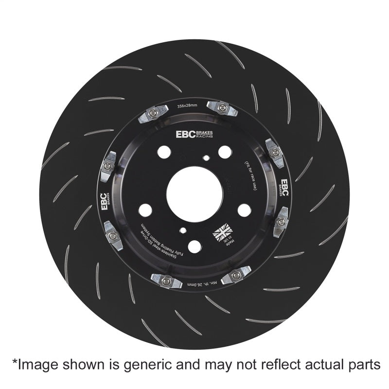 EBC Racing 2016+ Audi TT RS 2 Piece SG Racing Front Rotors-Brake Rotors - 2 Piece-Grocery Getter Performance