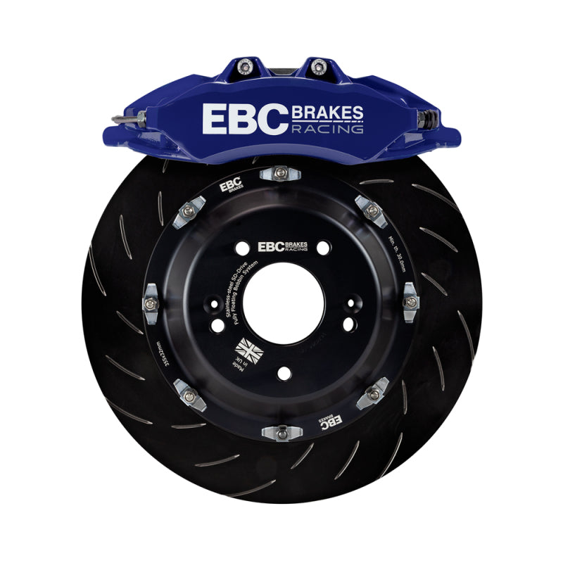 EBC Racing 2019+ BMW M235i (F44) Blue 6 Piston Apollo Calipers 355mm Rotors Front Big Brake Kit-Big Brake Kits-Grocery Getter Performance