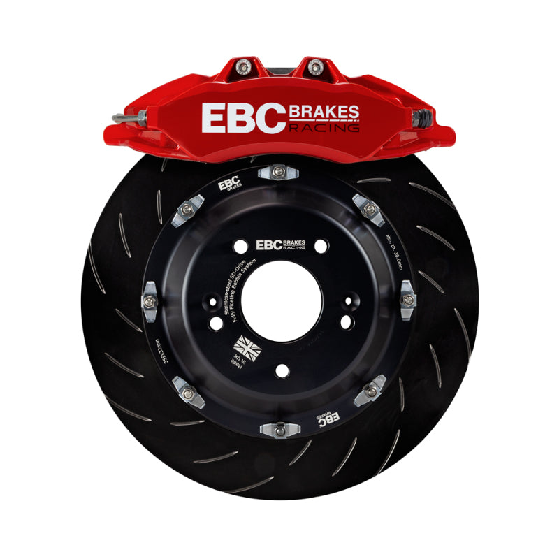 EBC Racing 2019+ BMW M235i (F44) Red 6 Piston Apollo Calipers 355mm Rotors Front Big Brake Kit-Big Brake Kits-Grocery Getter Performance