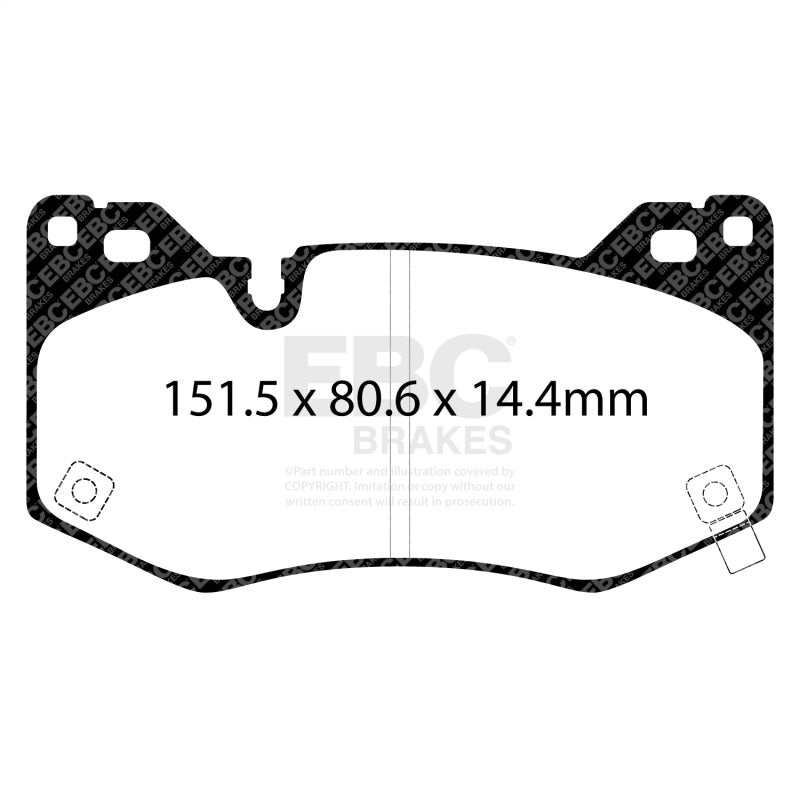 EBC Racing 2020+ Cadillac CT4-V 2.7T Front RP-X Brake Pads-Brake Pads - Racing-Grocery Getter Performance