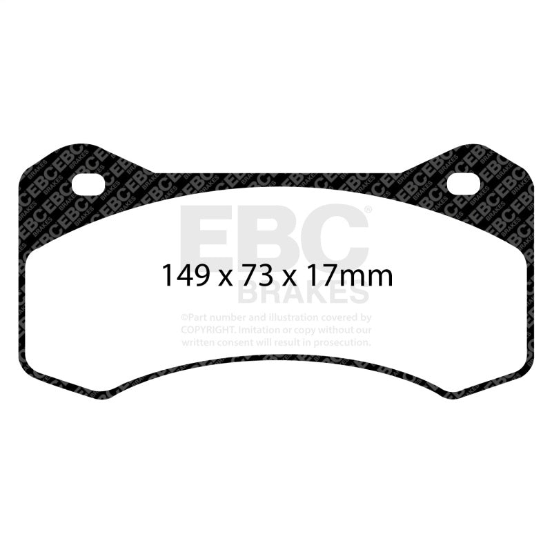 EBC Racing Wilwood Aero4 Radial Mount 6620 20mm SR-11 Sintered Race Pad-Brake Pads - Racing-Grocery Getter Performance
