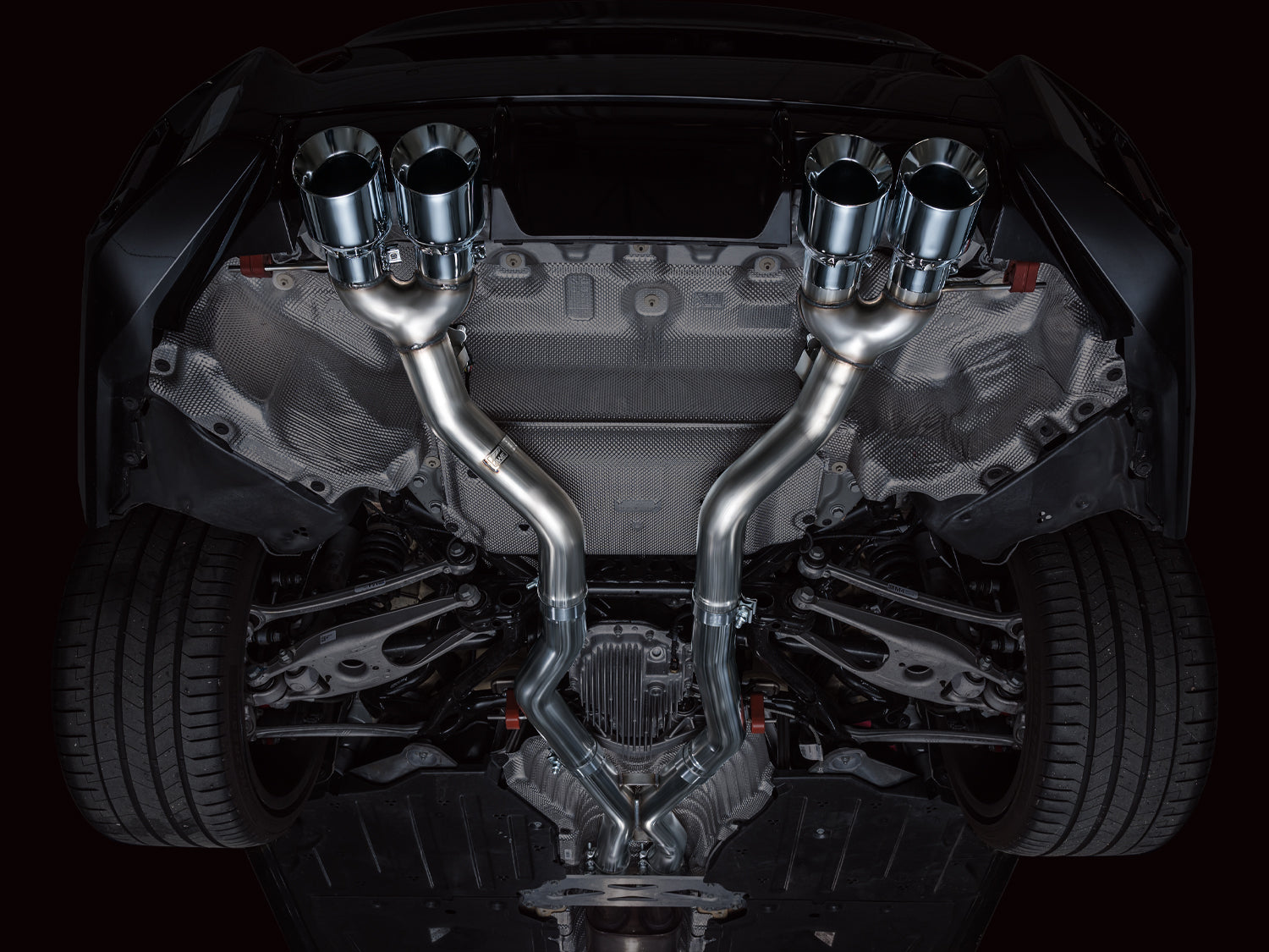 AWE Track Edition Exhaust for BMW G87 M2 - Chrome Silver Tips